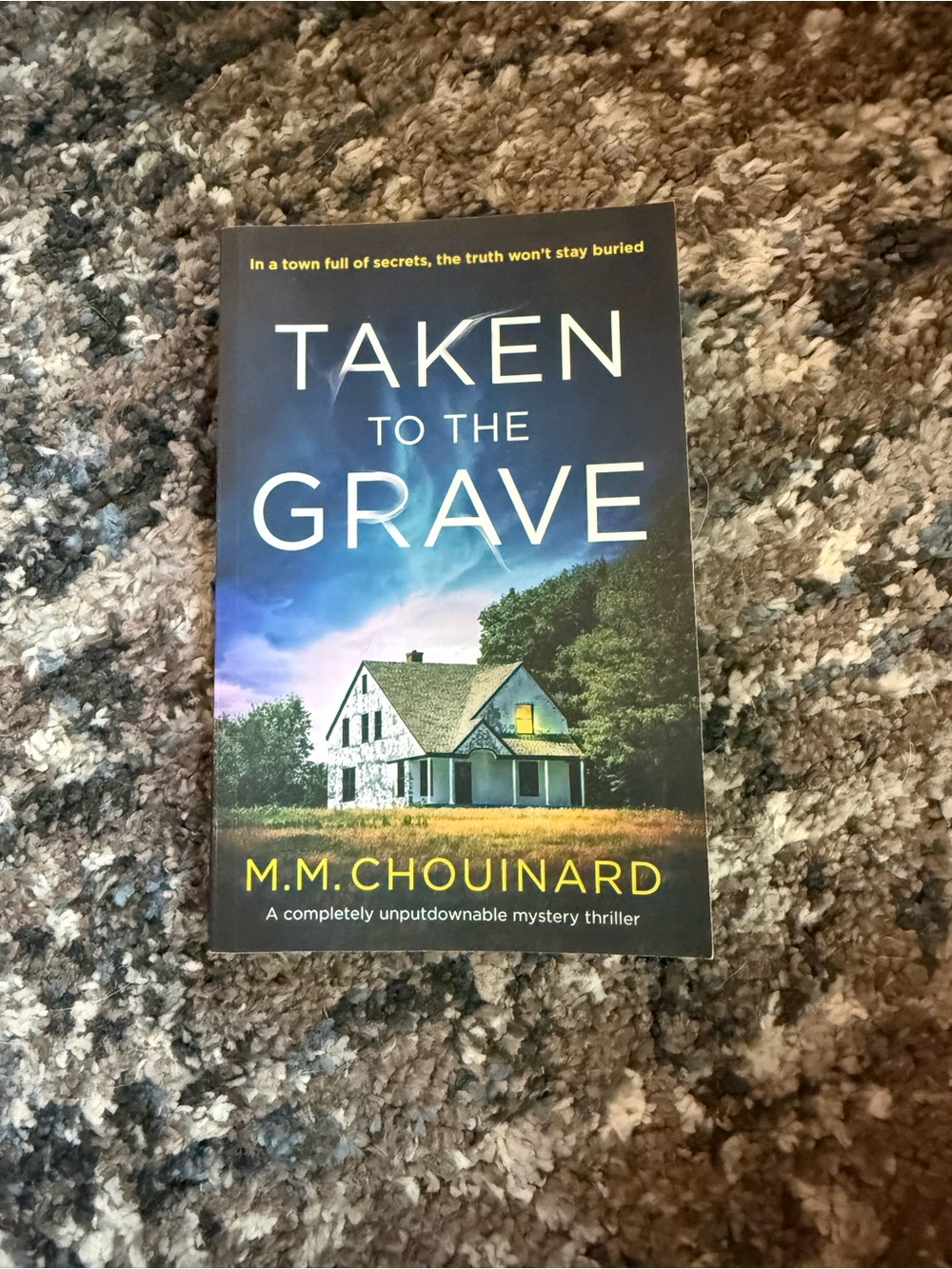 Taken to the Grave by M.M. Chouinard - Blue & Green Cover
